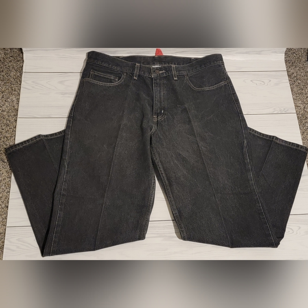 Faded Glory Men's Black Jeans Sz 38x30